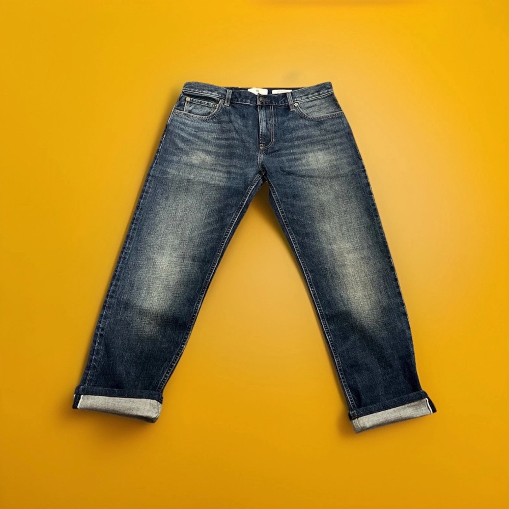 Men’s Selvedge Denim Banana Republic Slim Jeans Size 36x30 Excellent Condition